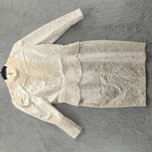 Vintage 40's? In The Mood SZ 14 Lace Polyester Dress Paris NY..REF#18